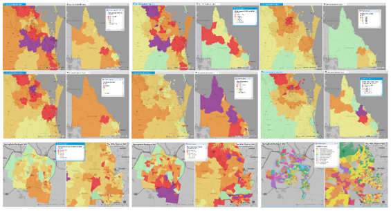 Screen captures of demographics 